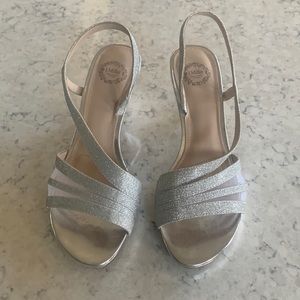 I.Miller silver heels 7.5